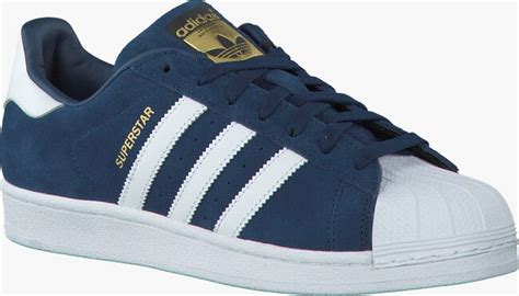 adidas superstar blauwe strepen heren